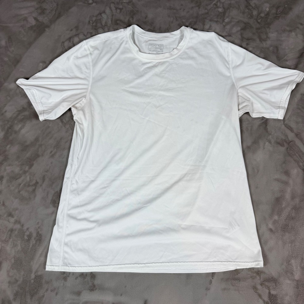 Patagonia Capilene Daily Baselayer T-Shirt Mens Large White Short Sleeve 0332